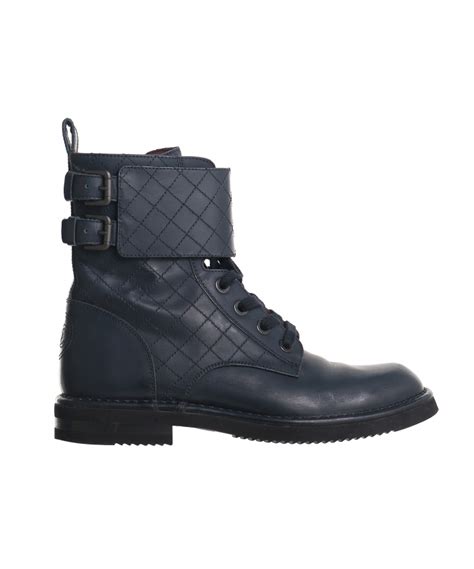 chanel navy blue quilted boots|chanel mademoiselle boots.